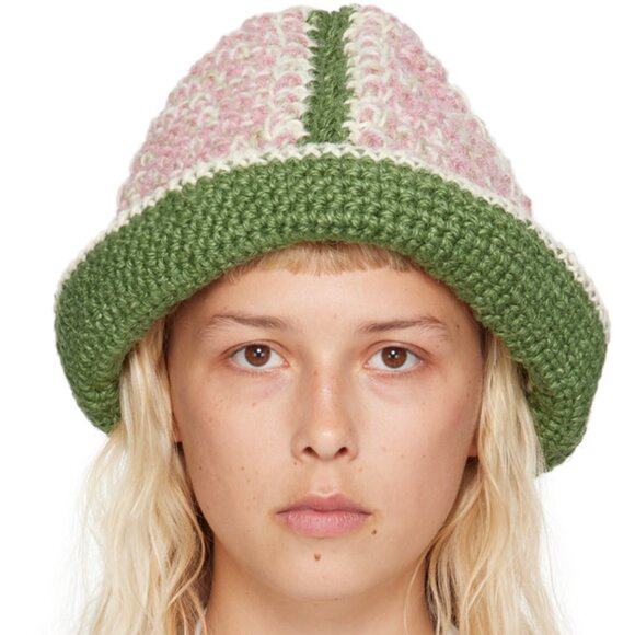 Nicholas Daley Hand Crocheted Bucket Hat Beanie - Picture 1 of 5